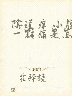 阴道痒 小腹有一点痛是怎么回事