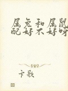 属兔和属鼠的婚配好不好呀