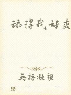 舔得我好爽啊封面