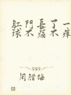 肛门长了一颗肉球不痛不痒