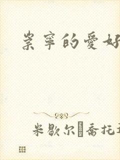 崇宁的爱好封面