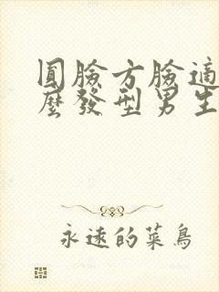 圆脸方脸适合什么发型男生