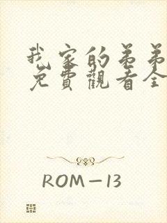 我家的弟弟动漫免费观看全集高清