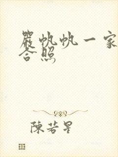 严帆帆一家三口合照封面