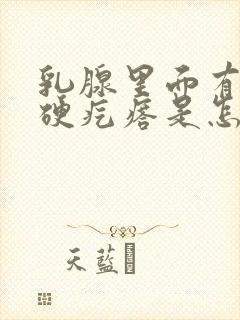 乳腺里面有个小硬疙瘩是怎么回事啊