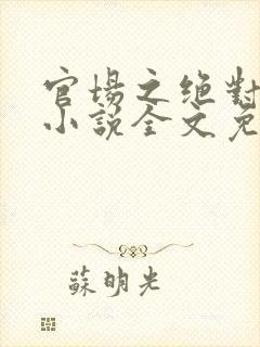 官场之绝对权力小说全文免费阅读