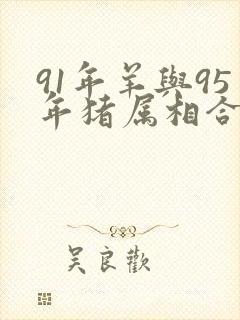 91年羊与95年猪属相合吗