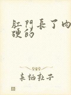 肛门长了肉球是硬的封面