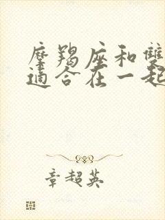 摩羯座和双子座适合在一起吗