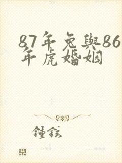 87年兔与86年虎婚姻