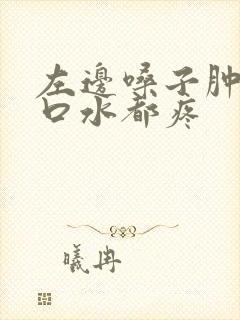 左边嗓子肿痛咽口水都疼封面