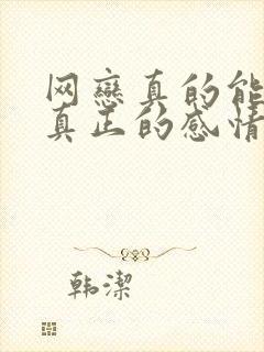 网恋真的能产生真正的感情吗封面