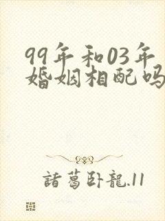 99年和03年婚姻相配吗