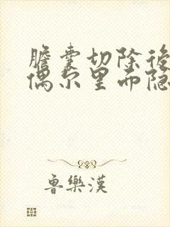 胆囊切除后半年偶尔里面隐隐的疼封面