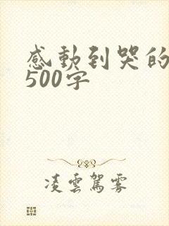 感动到哭的情书500字