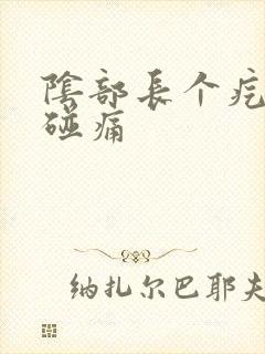 阴部长个疙瘩一碰痛