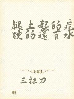 腿上起的疙瘩硬硬的还有水泡