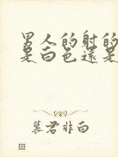 男人的射的精子是白色还是黄色