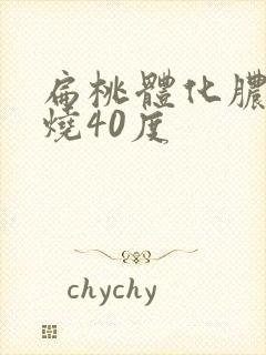 扁桃体化脓发高烧40度