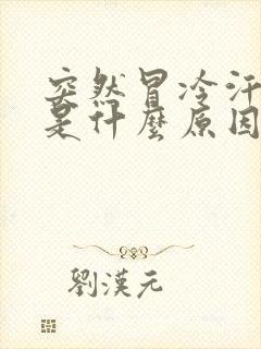 突然冒冷汗头晕是什么原因