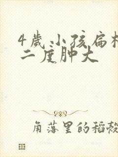 4岁小孩扁桃体二度肿大