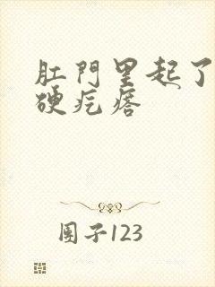 肛门里起了一个硬疙瘩