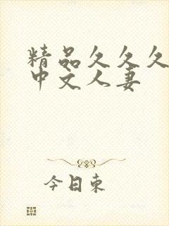 精品久久久久久中文人妻