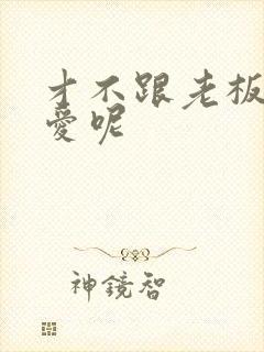 才不跟老板谈恋爱呢