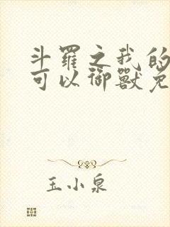 斗罗之我的武魂可以御兽免费阅读