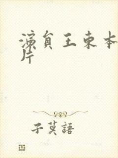 演员王东本人照片封面