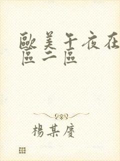 欧美午夜在线一区二区