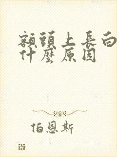 额头上长白发是什么原因