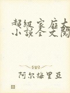 超级家庭大杂烩小说全文阅读封面