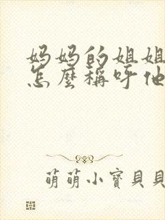 妈妈的姐姐儿子怎么称呼他封面