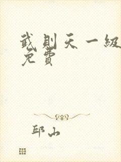 武则天一级淫片免费