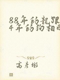 88年的龙跟94年的狗相配吗