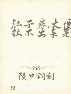 肚子疼,大便又拉不出来是什么原因