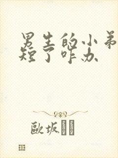 男生的小弟弟太短了咋办封面