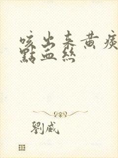 咳出来黄痰带一点血丝封面