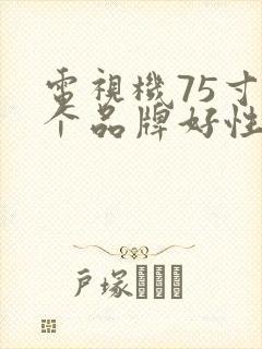 电视机75寸哪个品牌好性价比高