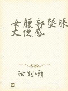 女腹部坠胀伴有大便感