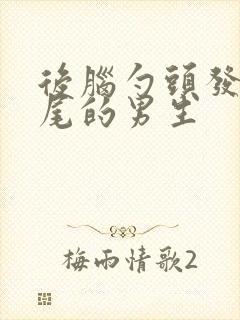 后脑勺头发有尖尾的男生