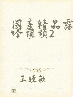 国产精品露脸呻吟视频2