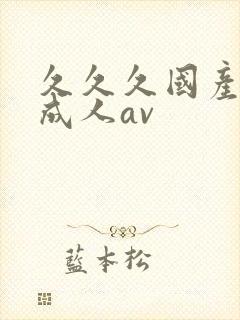 久久久国产精品成人av封面