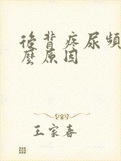 后背疼尿频是什么原因封面