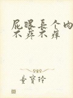 屁眼长个肉疙瘩不疼不痒