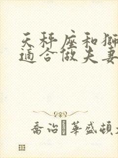 天秤座和狮子座适合做夫妻吗封面