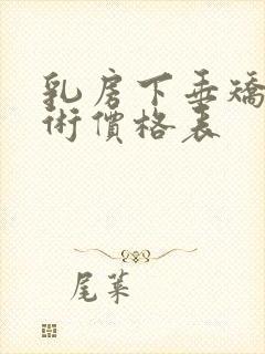 乳房下垂矫正手术价格表