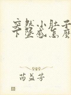 突然小肚子疼有下坠感怎么回事