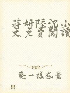 蒋妍陆沉小说全文免费阅读最新章节